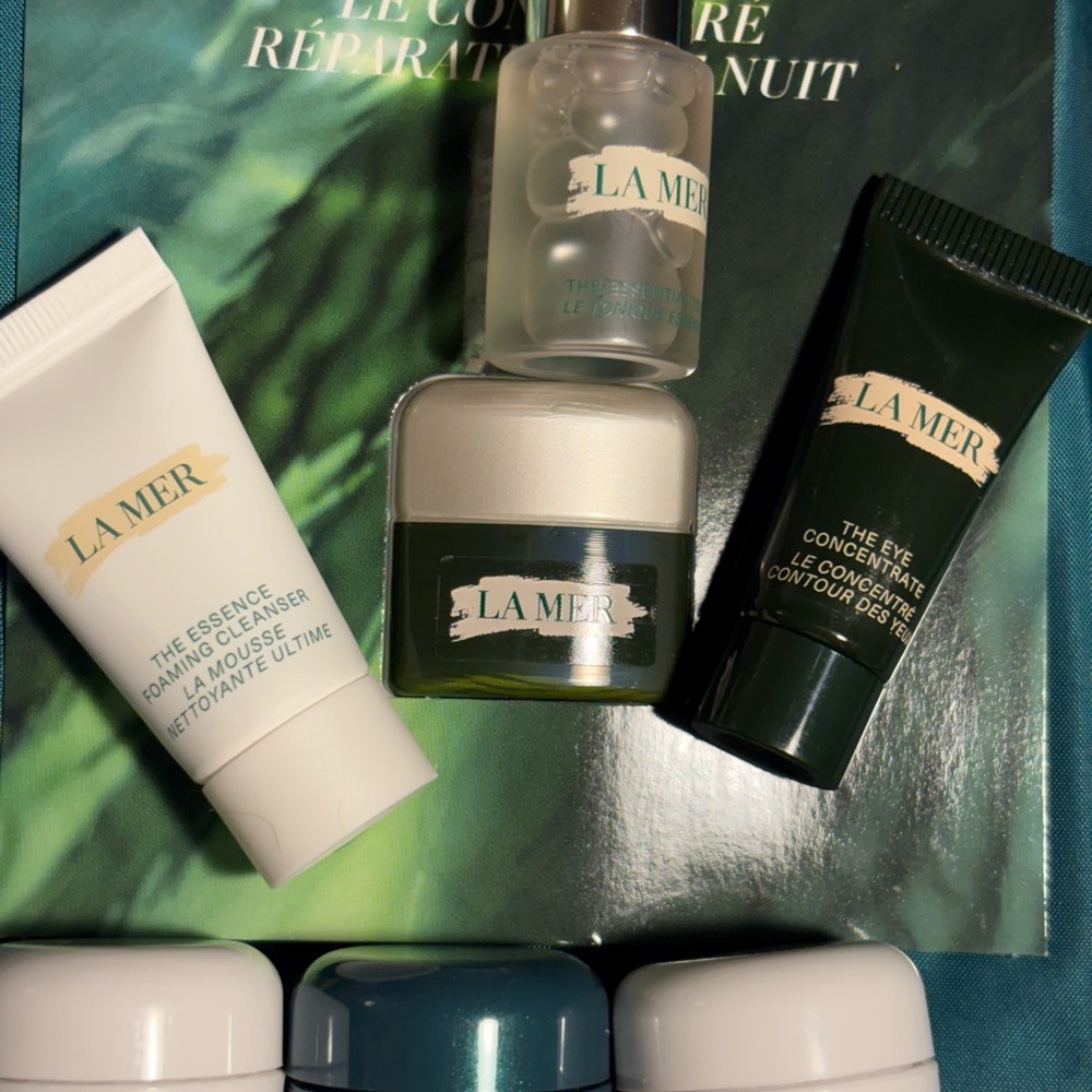 La Mer Cleanser and Exfoliant White and Green